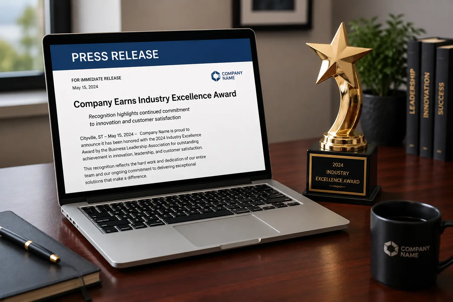 Award Recognition Press Release: Template and Examples