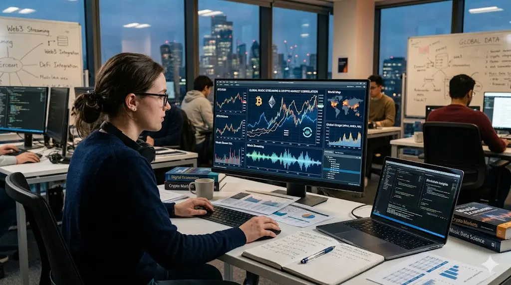 Global Research on Music Streaming in Cryptocurrency Markets