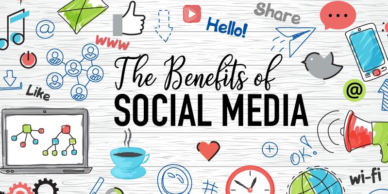 Describing the benefits of social media and potential drawbacks